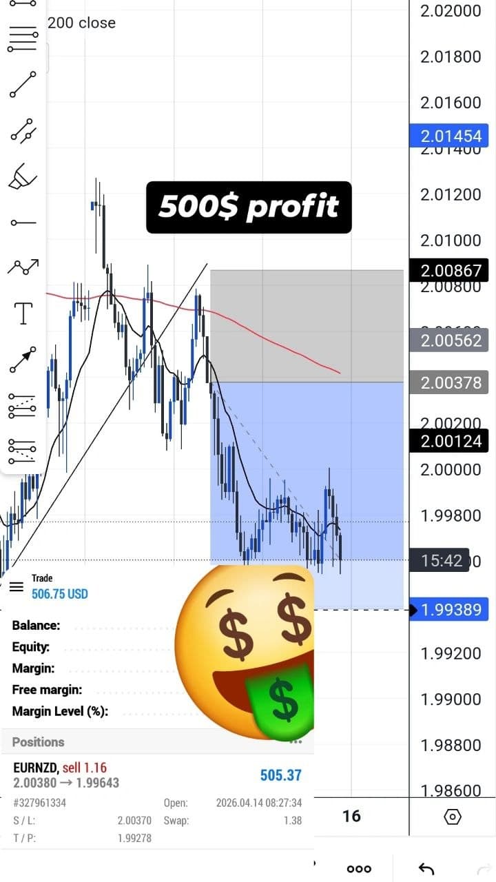 500$ PROFIT ON EURNZD SELLS